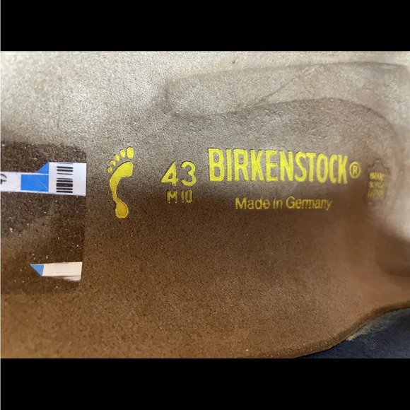 Birkenstock Milano Men’s Sandals 10M 43 EU Navy Leather Soft Footbed Slingback - Picture 16 of 16